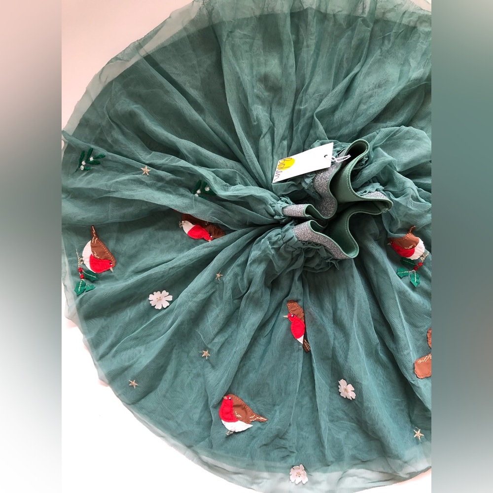 NWT Mini Boden Tulle Appliqué Skirt - Picture 5 of 7
